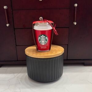 Starbucks Red and White 2025 Ornament